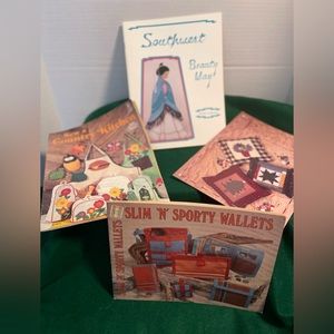 4 Useful Pattern Books: Pillows, Country Kitchen, Sporty Wallets & Southwestern